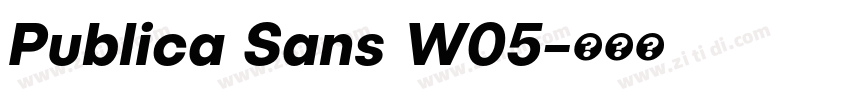 Publica Sans W05字体转换